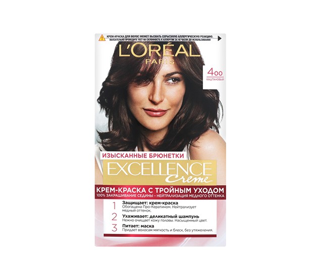 Loreal Paris Excellence თმის საღებავი N400 